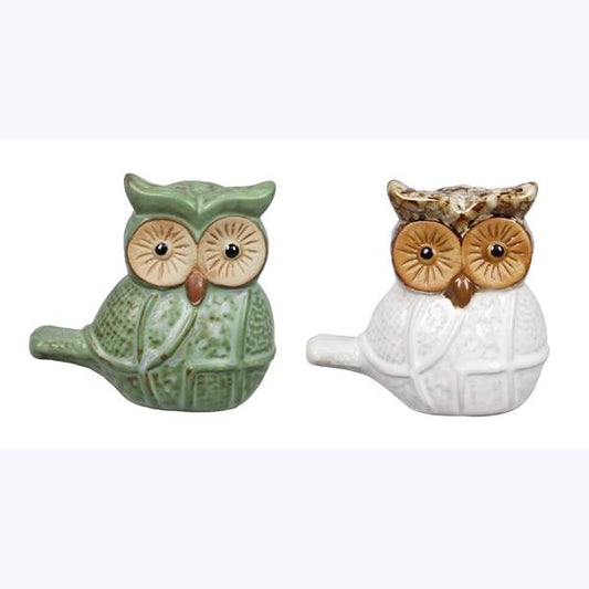 Stoneware Owl Tabletop Decor