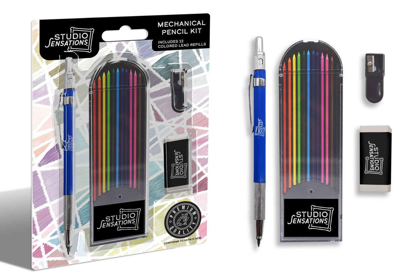 Mechanical Pencil Set with Colored Lead