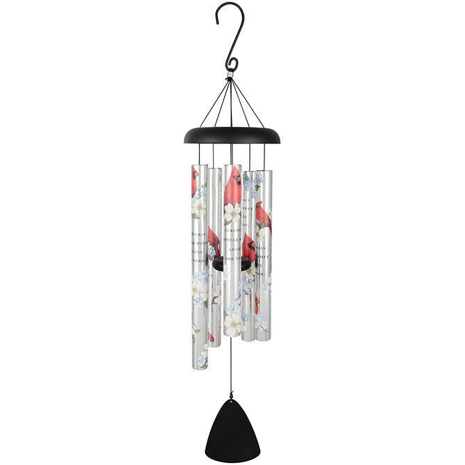 Cardinals Appear 38" Picturesque Windchime