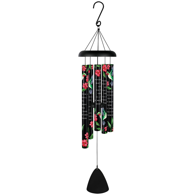 Beautiful Soul 38" Black Picturesque Wind Chime