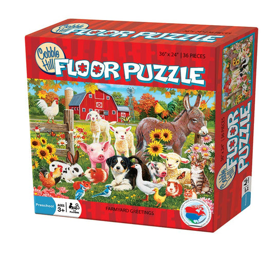 Farmyard Greetings 36pc floor puzzle