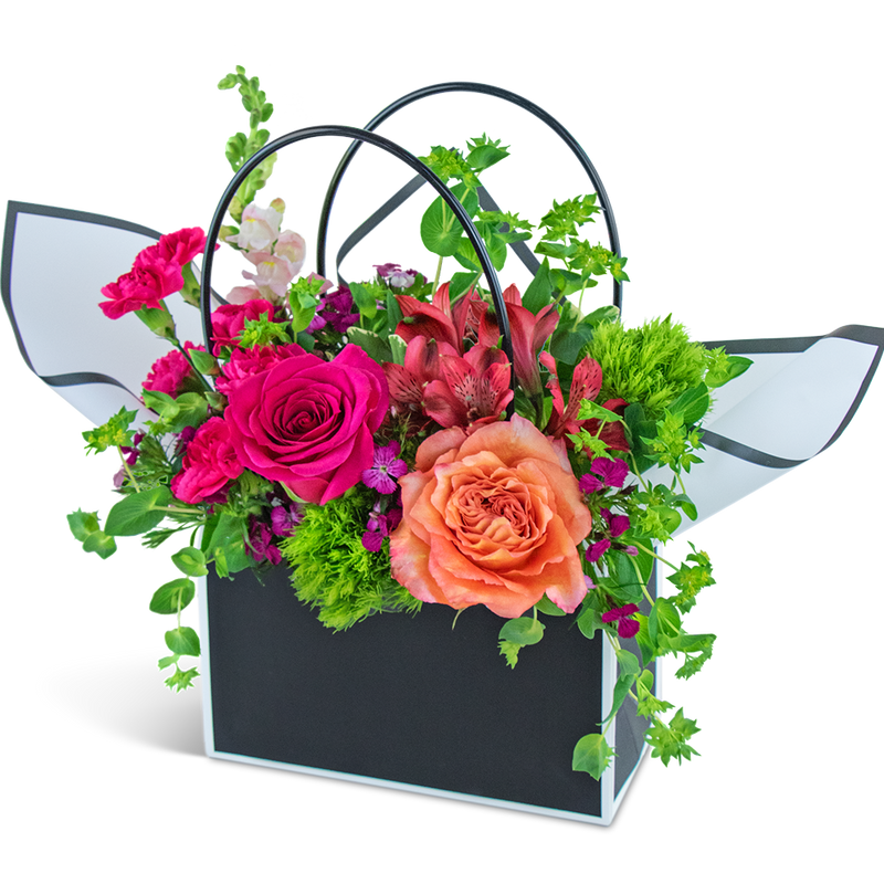 Bright and Bold Blooming Tote