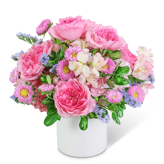 Lush Pink Garden