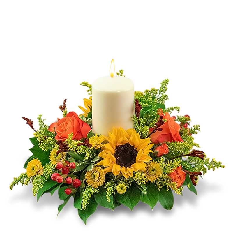 Seasonal Saffron Centerpiece