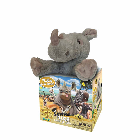 Africa Selfies Plush And 48 PC 3D Puzzle