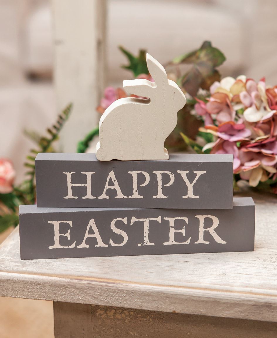 Happy Easter Block Stackers, 3/Set