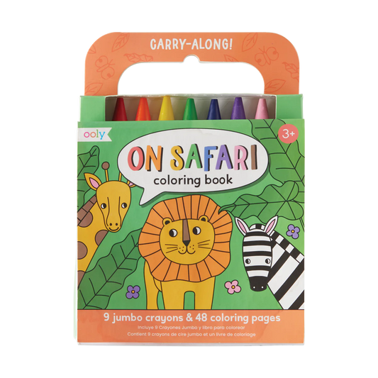 On Safari Carry Along Coloring Book
