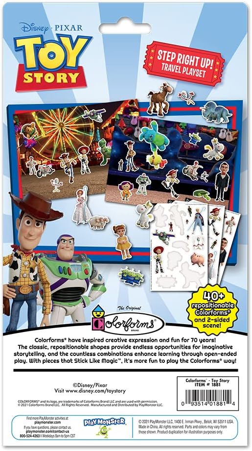 Colorforms Travel Set, Stickers for Kids – Reusable Sticker Book