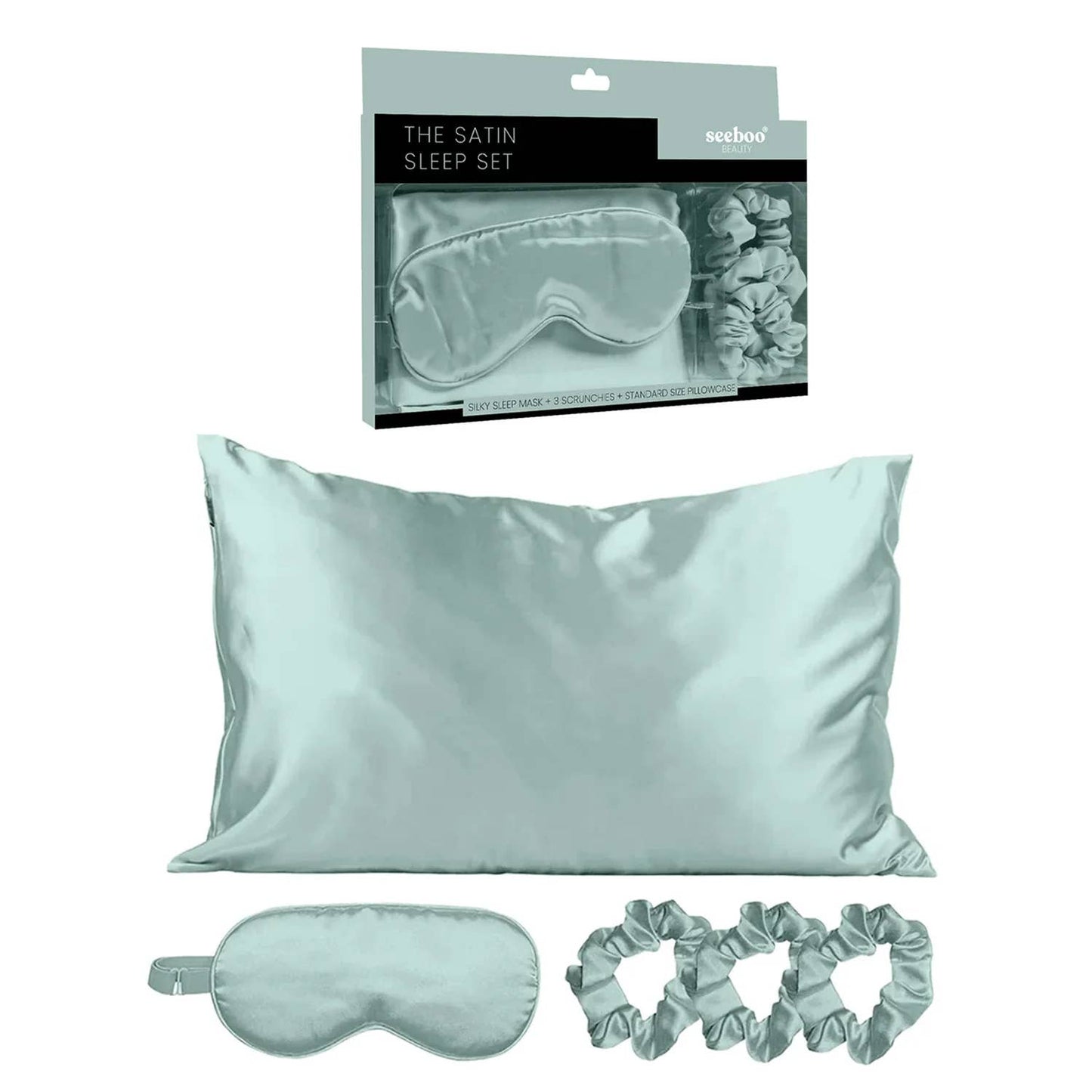 THE SATIN SLEEP SET (5 PIECES)