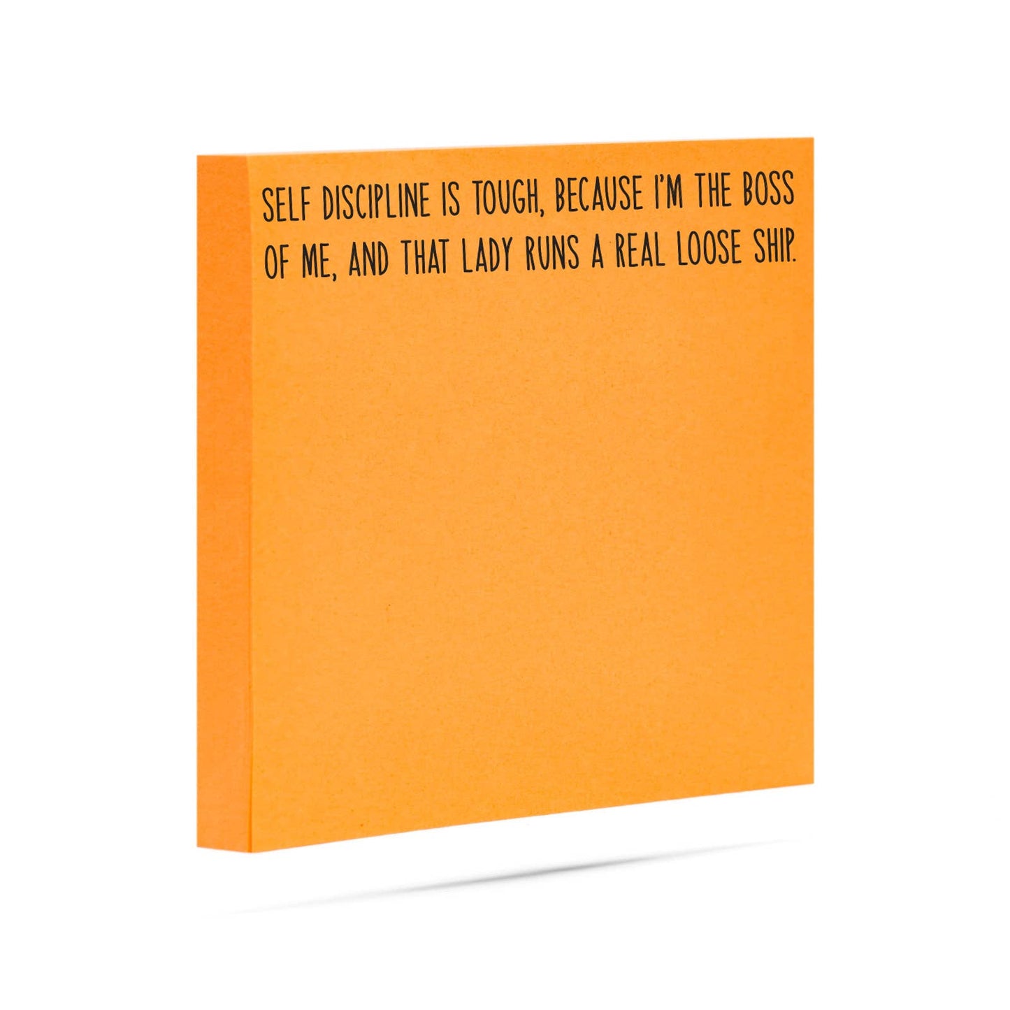 Self discipline is tough | funny sticky notes with sayings