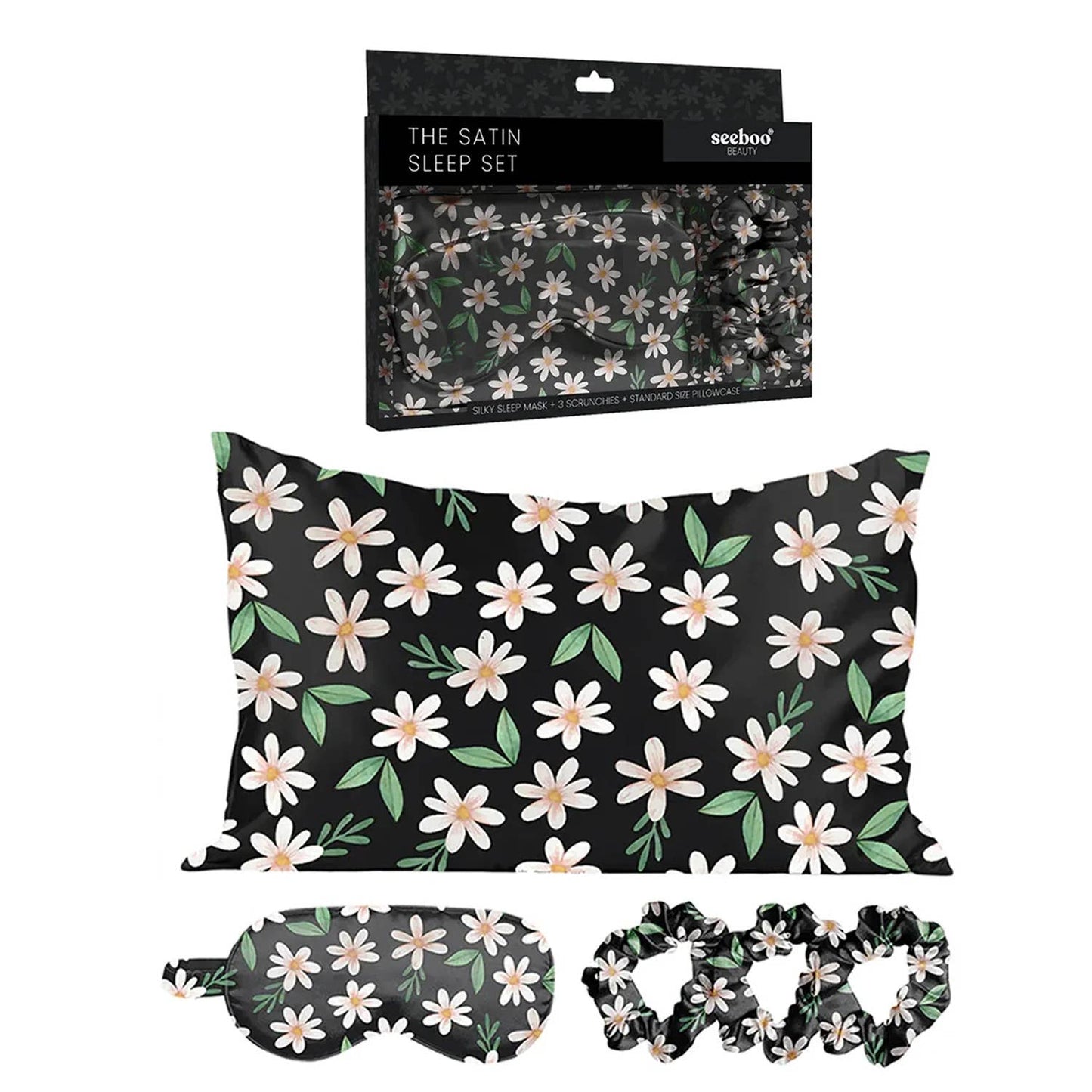 THE SATIN SLEEP SET (5 PIECES)