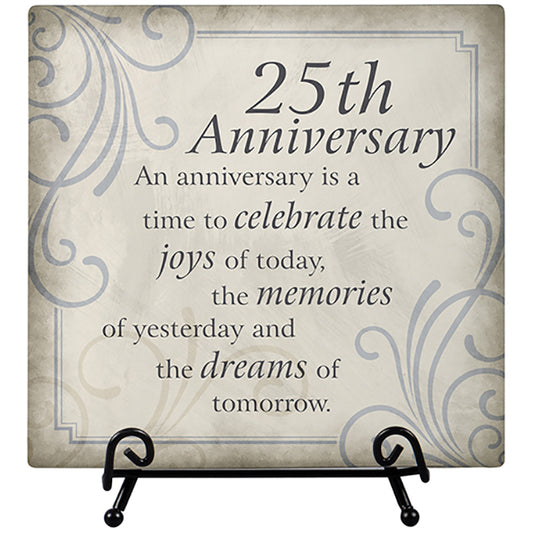 "25th Anniversary" Easel Plaque