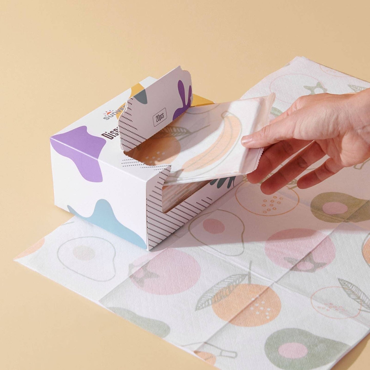 Disposable Placemats for Kids Stick-On