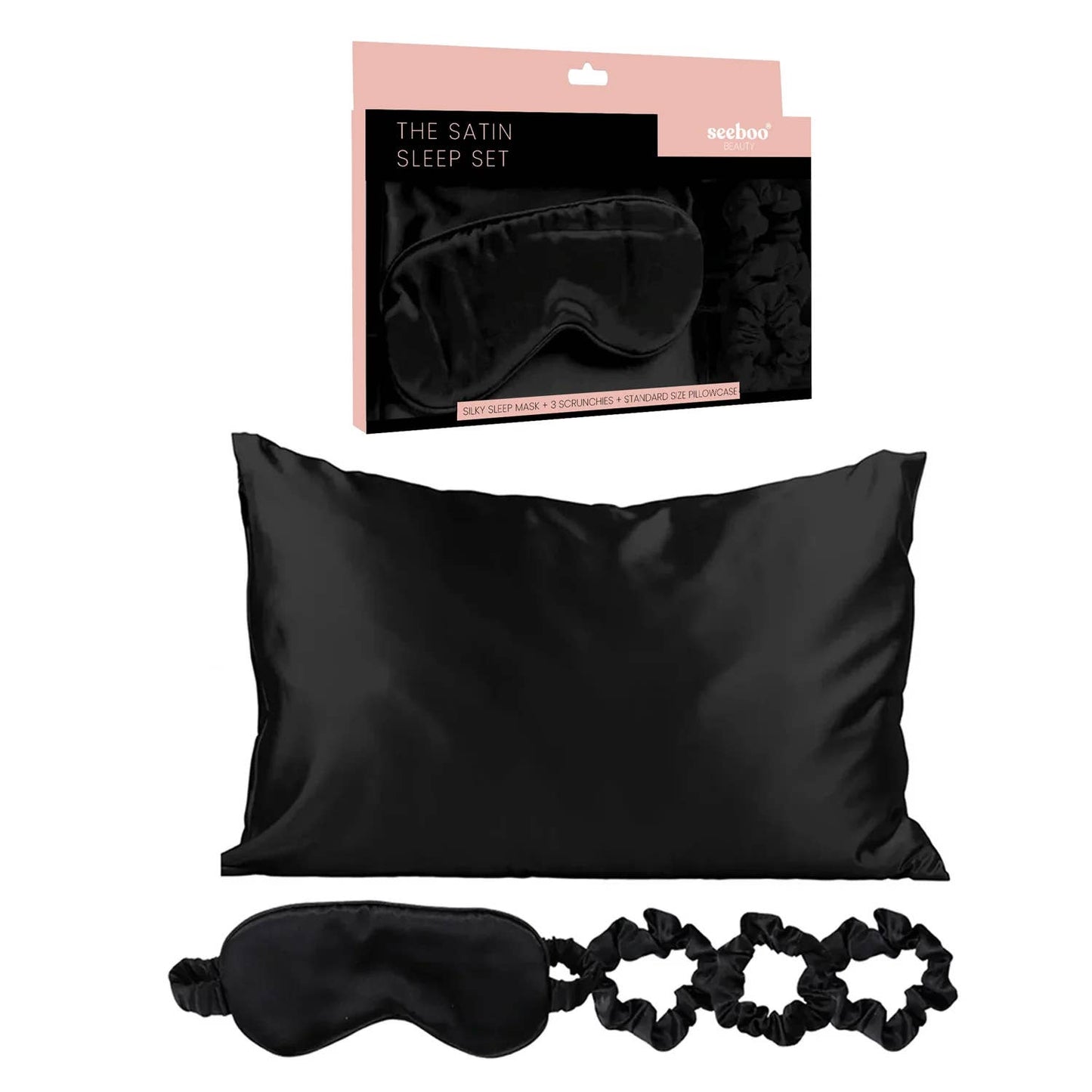 THE SATIN SLEEP SET (5 PIECES)