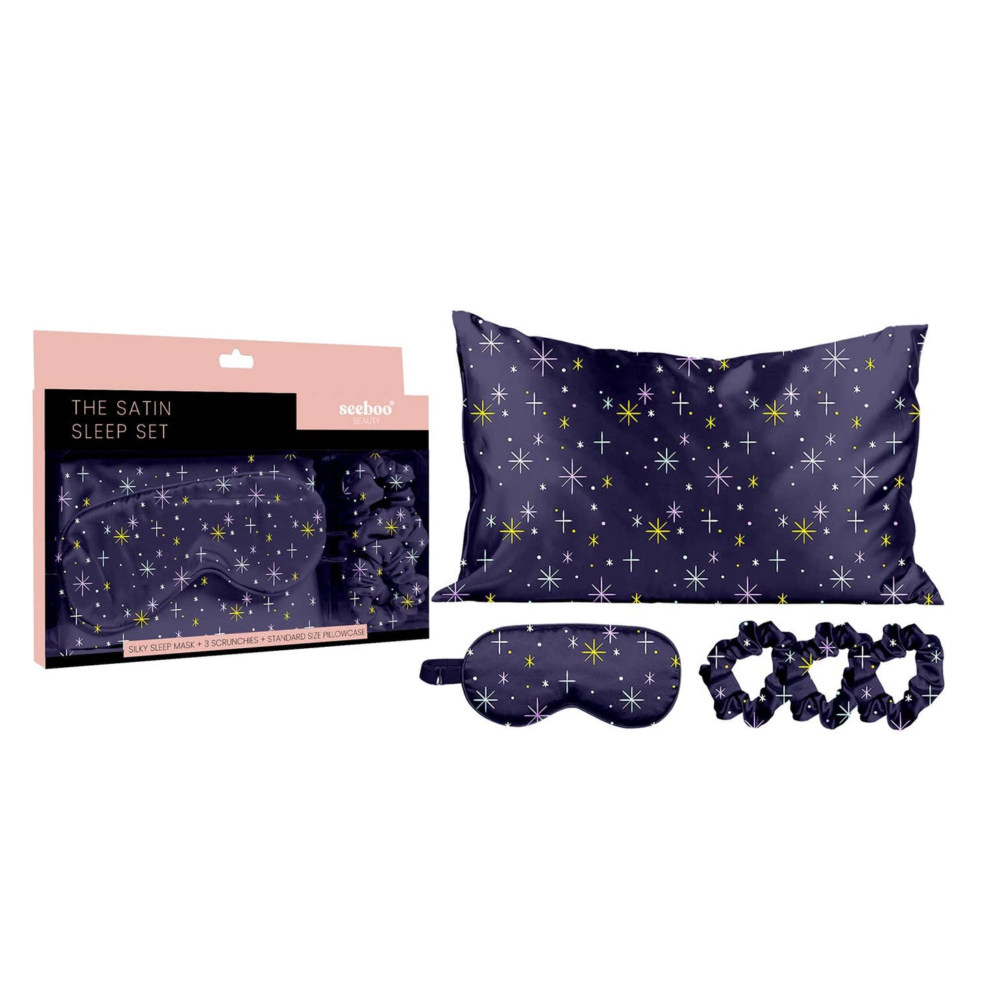 THE SATIN SLEEP SET (5 PIECES)