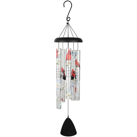 Cardinals Appear 38" Picturesque Windchime