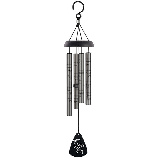 "Beautiful Life" 21" Charcoal Sonnet Chime