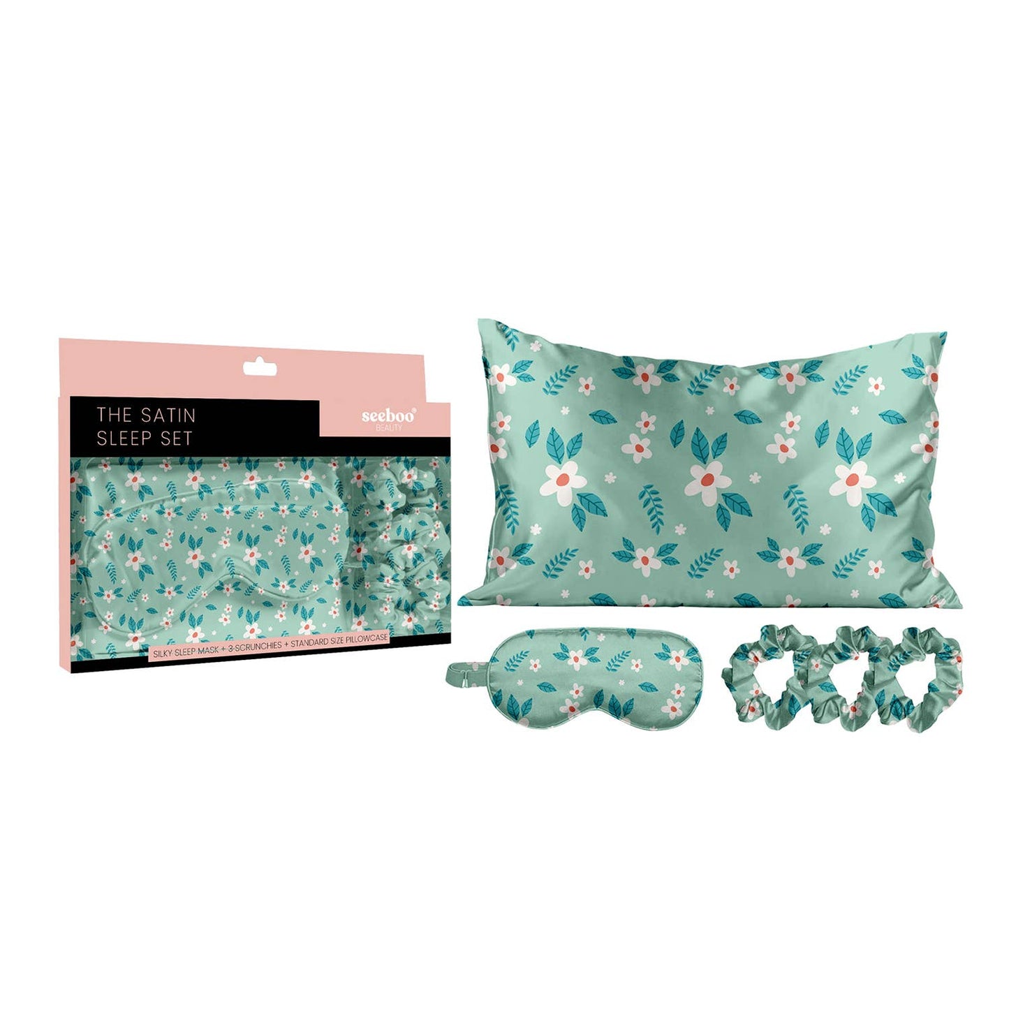 THE SATIN SLEEP SET (5 PIECES)