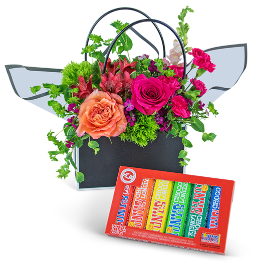 Chocolate-Covered Roses Blooming Tote Ensemble