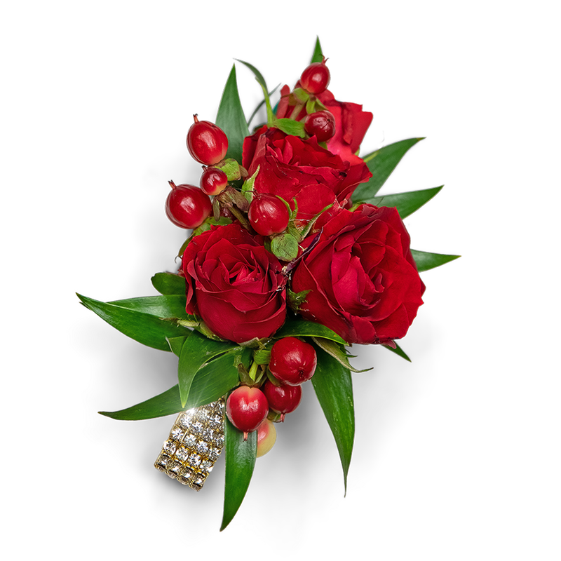 Crimson Corsage