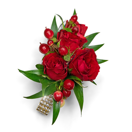Crimson Corsage
