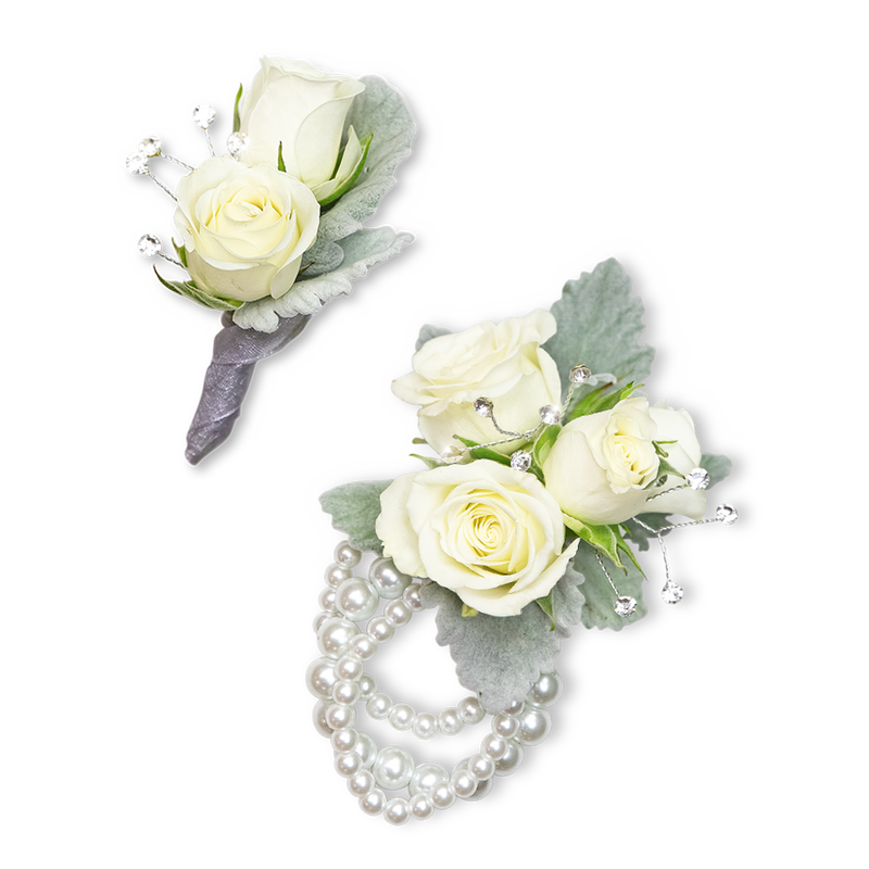 Virtue Corsage and Boutonniere Set