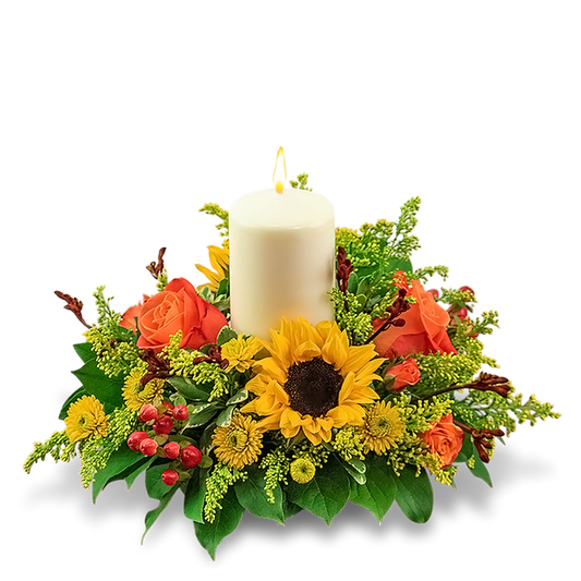 Seasonal Saffron Centerpiece