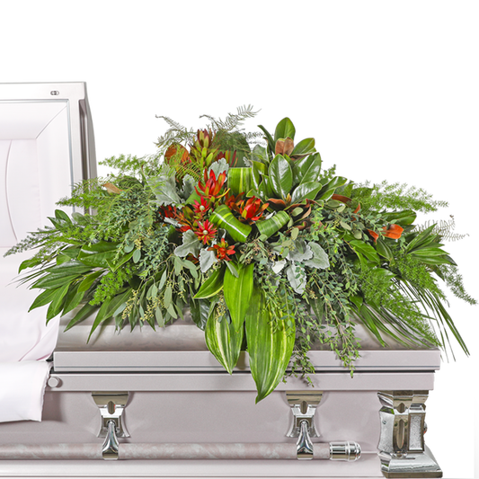 Verdant Farewell Casket Spray