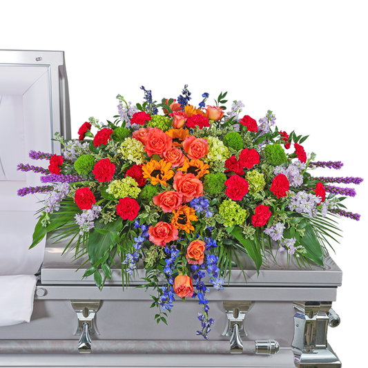 Treasured Memories Casket Spray