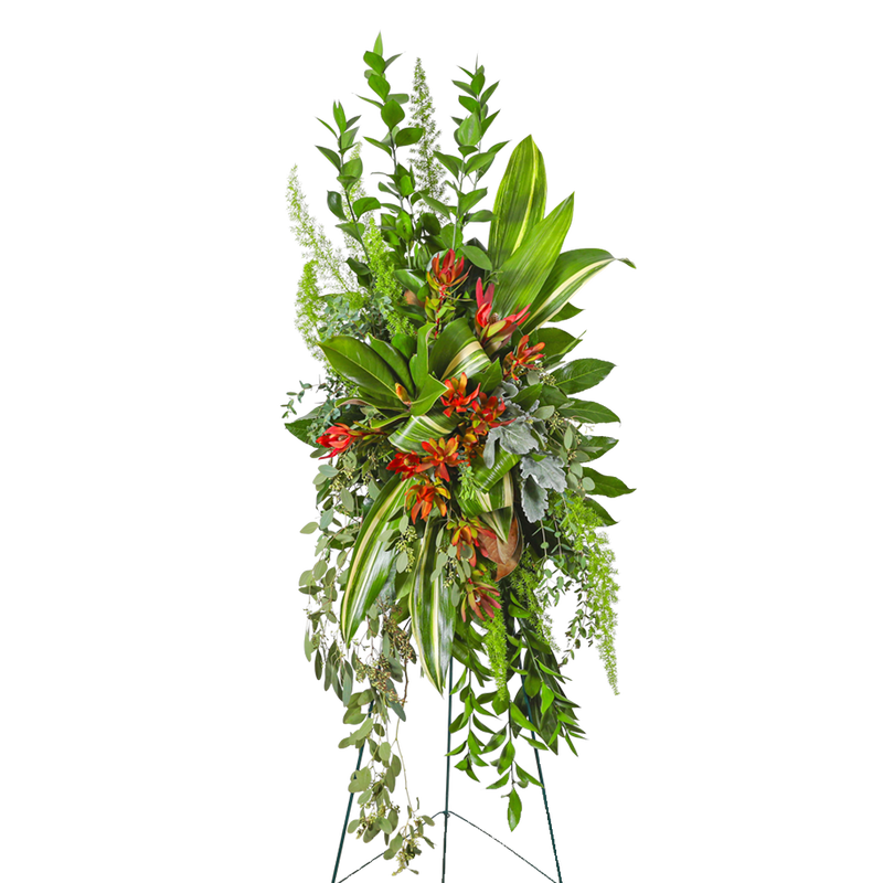 Verdant Farewell Standing Spray