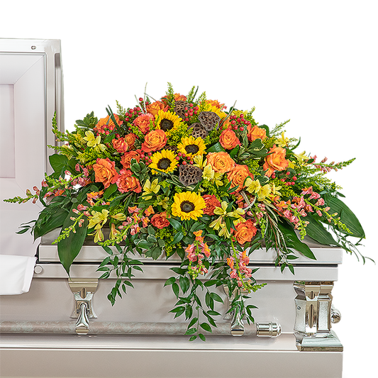 Sunset Reflections Casket Spray