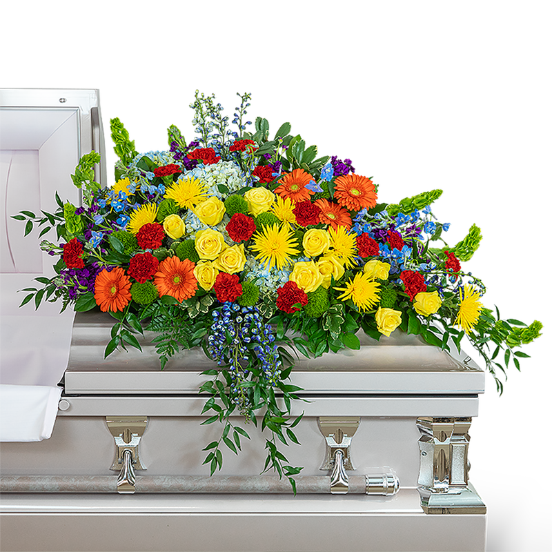 Vibrant Life Casket Spray