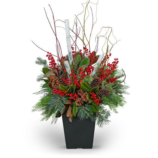 Winter Porch Pot