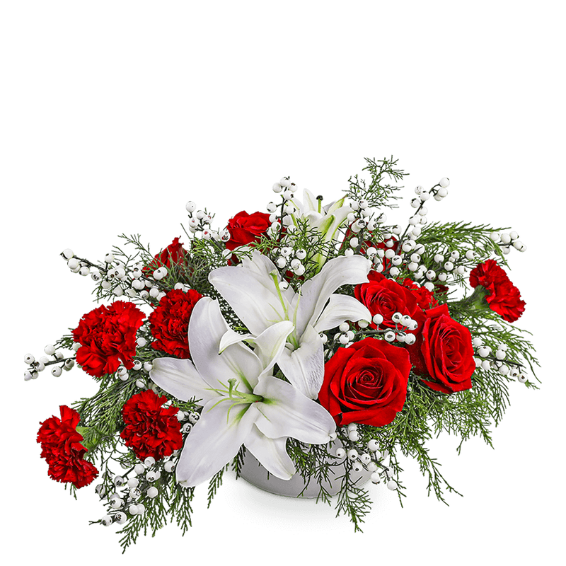 Snowberry Elegance Centerpiece