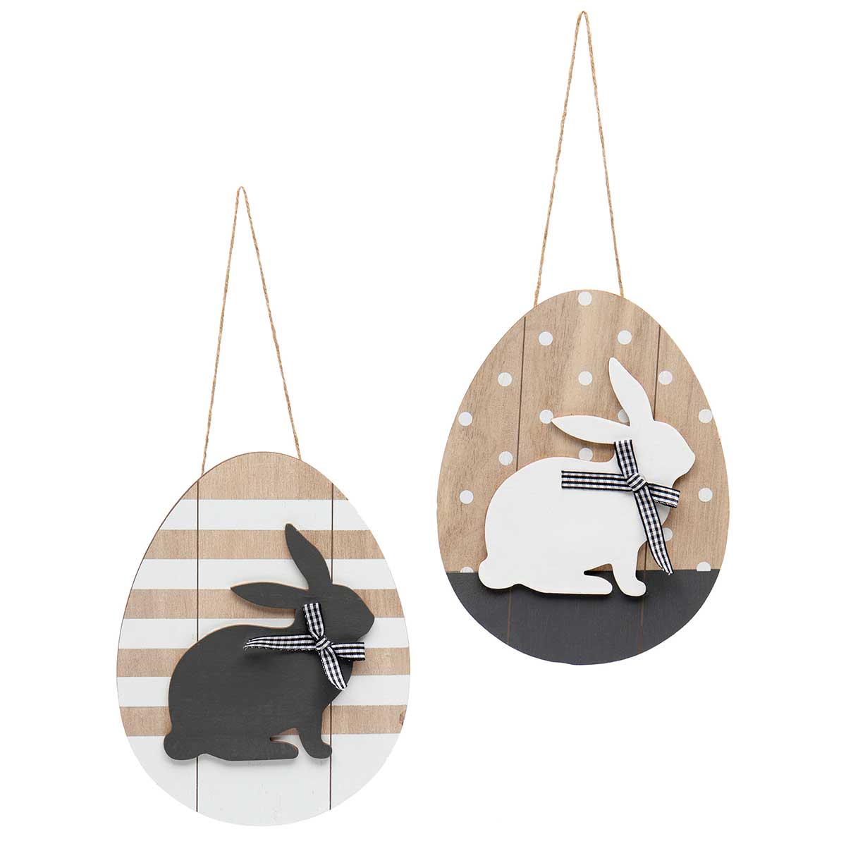 Rabbit on Egg Hanging Sign