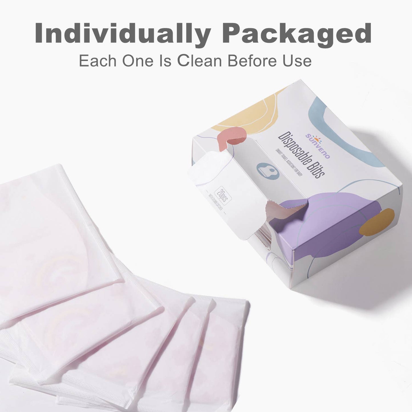 20 Pcs Disposable Baby Bibs