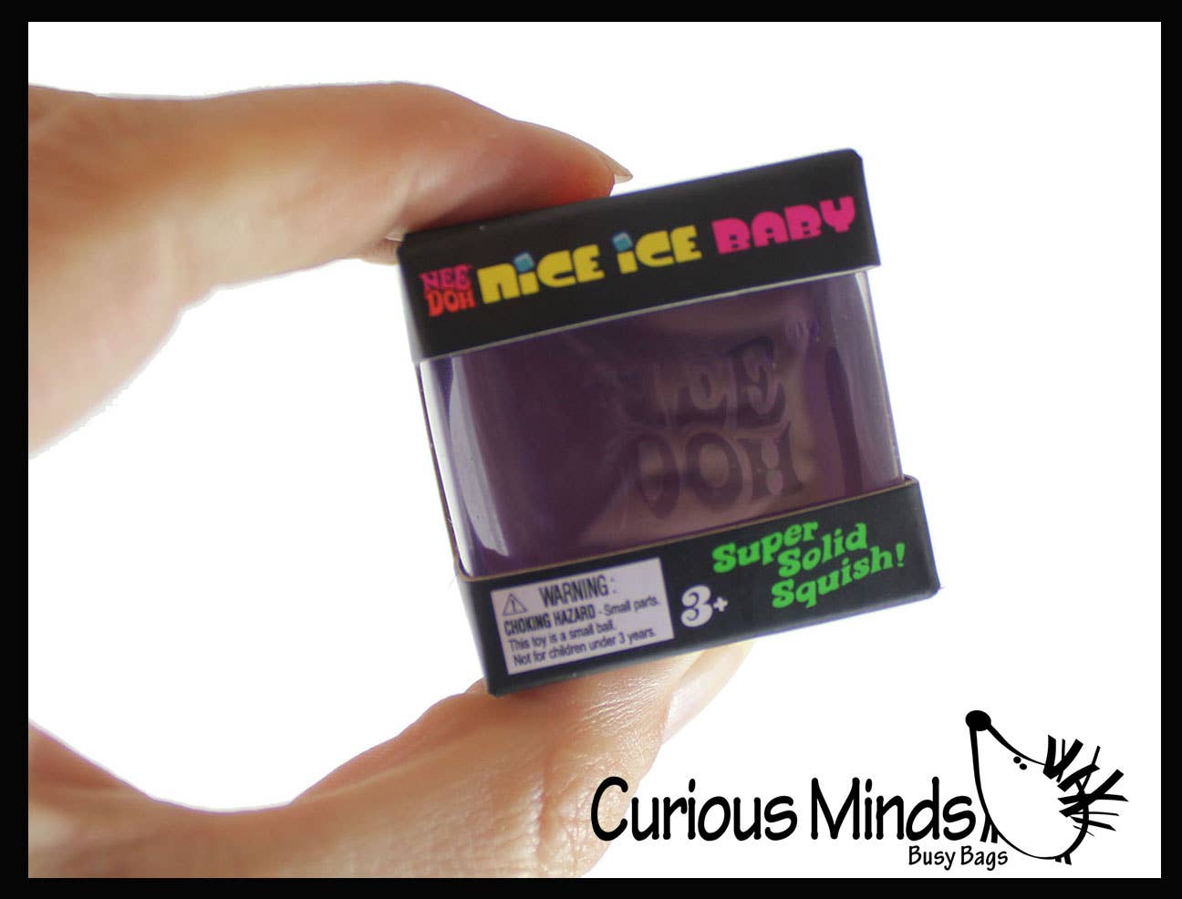 1 NeeDoh Teenie Nice Ice Cube Baby Ice Sugar Ball - Thick Gl