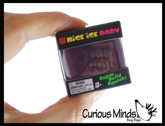 1 NeeDoh Teenie Nice Ice Cube Baby Ice Sugar Ball - Thick Gl