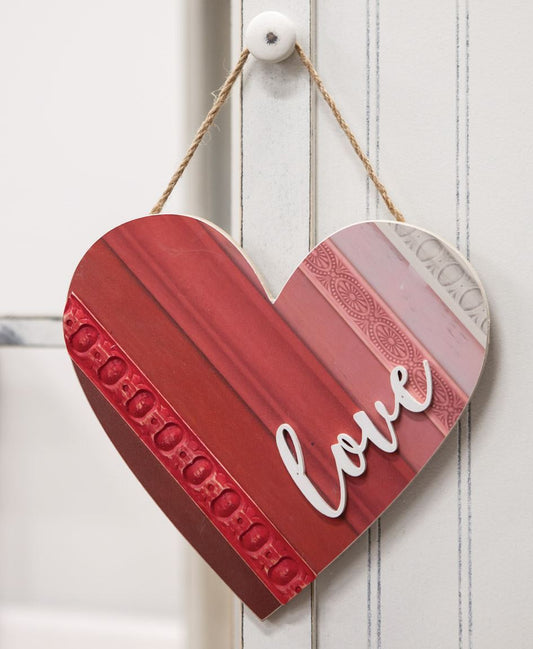 Love Wooden Heart Hanger