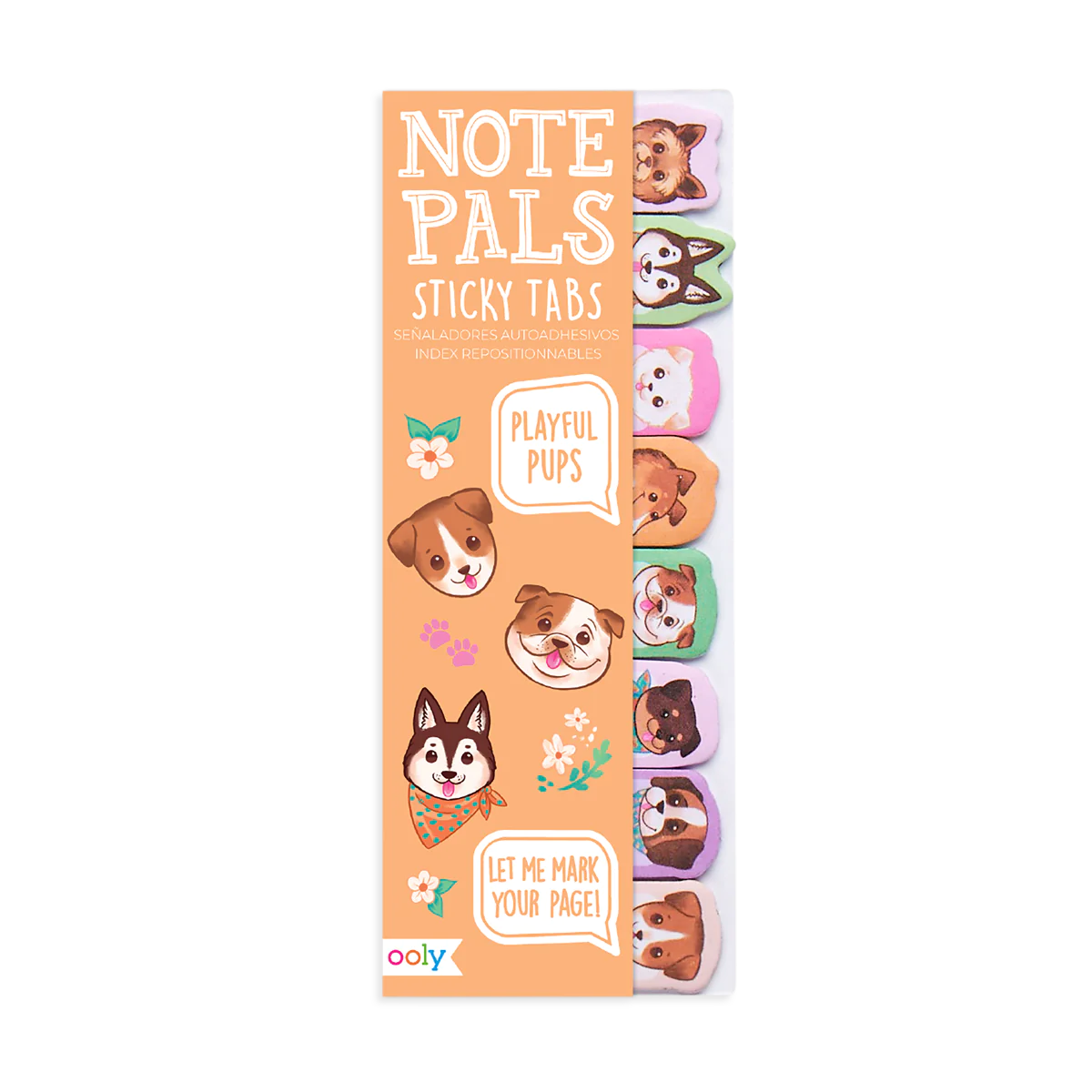 Notepals Sticky Tabs - Playful Pups