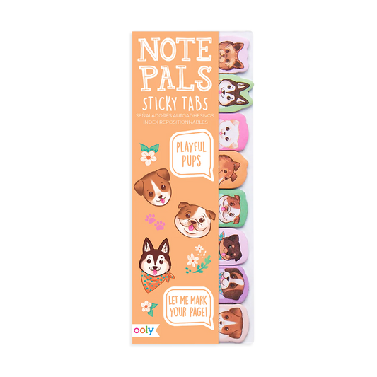 Notepals Sticky Tabs - Playful Pups