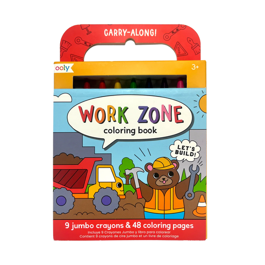 Work Zone Carry Along Coloring Book